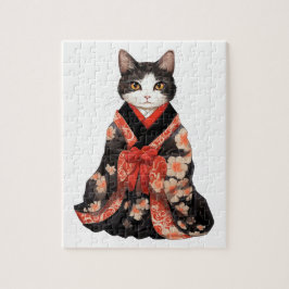 Quebra-cabeça Kimono Cat
