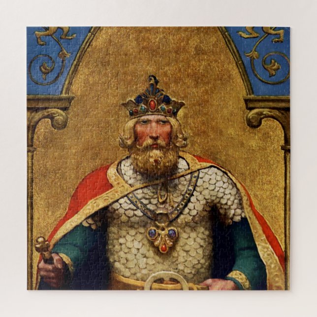 Quebra-cabeça “King Arthur” by NC Wyeth (Vertical)