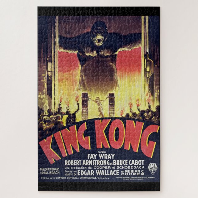 Quebra-cabeça King Kong Challenge Puzzle Vintage Style  (Vertical)