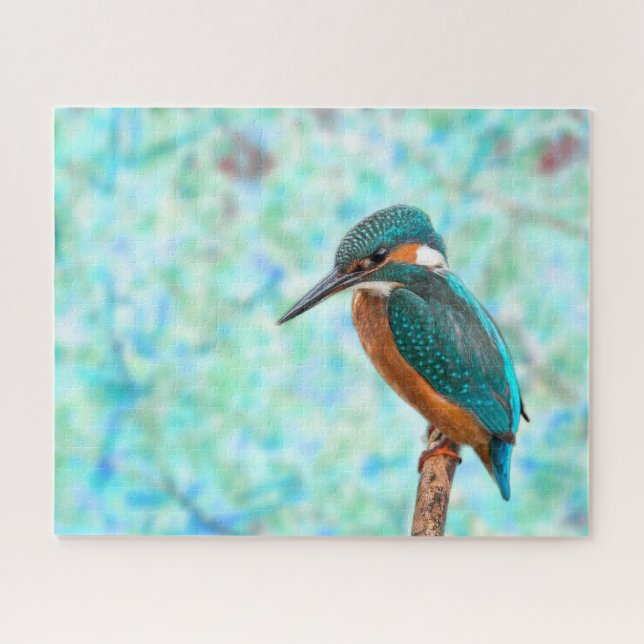 Quebra-cabeça Kingfisher Bird Abstrato (Horizontal)