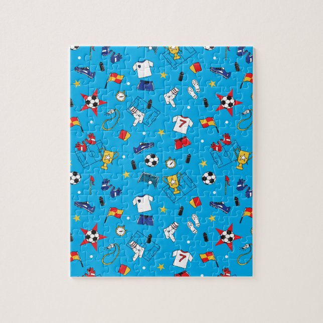 Quebra-cabeça Kit de Jogadores de Futebol do Boys Soccer Balls (Vertical)