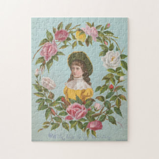 Quebra-cabeça Kitschy Vintage German Valentine's Card, 1884