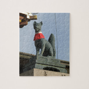 Quebra-cabeça Kitsune キ ツ ネ (Fox) com Joia na Boca