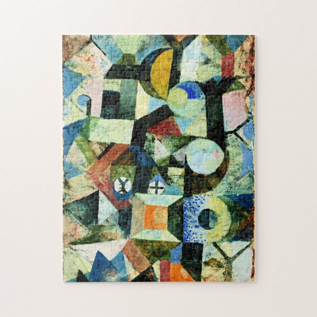 Quebra-cabeça Klee - Composição com a Meia Lua Amarela (Vertical)