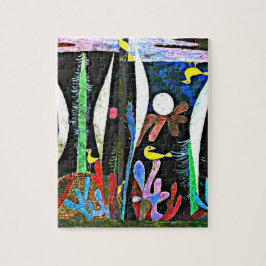 Quebra-cabeça Klee - Paisagem com Aves Amarelas