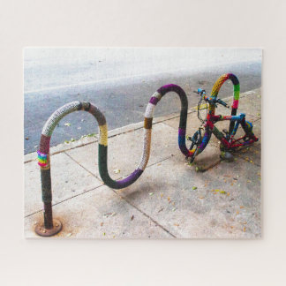 Quebra-cabeça Knited Bike Rack - Chicago, Illinois, EUA