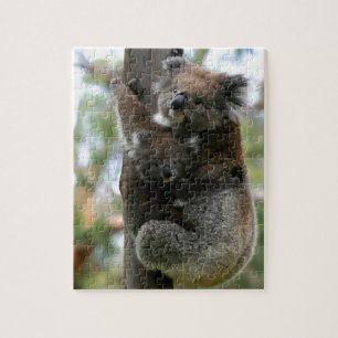 Quebra-cabeça Koala do Mama e do bebê