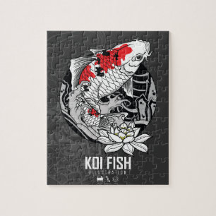 QUEBRA-CABEÇA KOI FISH TATTO