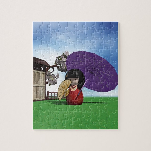 Quebra-cabeça Kokeshi Doll (Vertical)