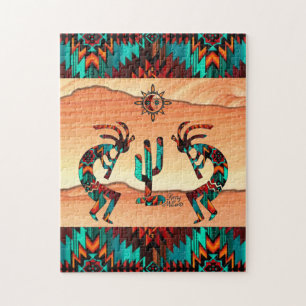 Quebra-cabeça Kokopelli E Cactus