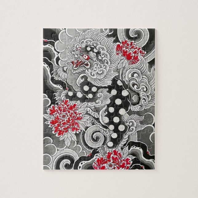 Quebra-cabeça Komainu (Vertical)