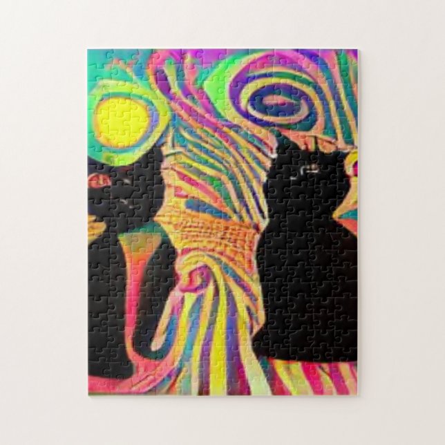 Quebra-cabeça kool katz esquisito (Vertical)