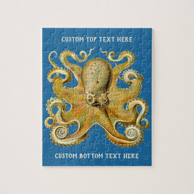 Quebra-cabeça Kraken Antigo, Polvo Gamochonia, Ernst Haeckel (Vertical)