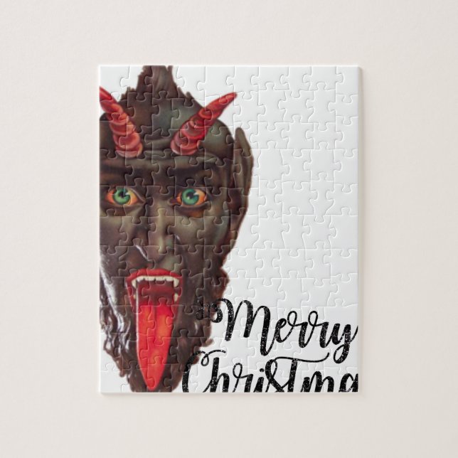 Quebra-cabeça krampus feliz natal (Vertical)