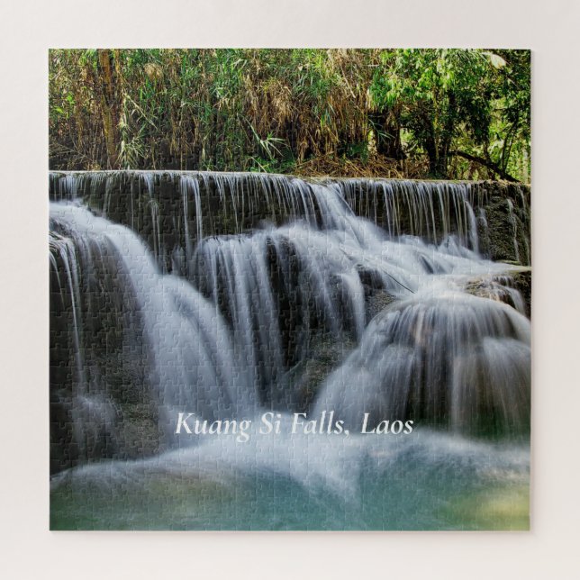 Quebra-cabeça Kuang Si Falls, Laos (Vertical)