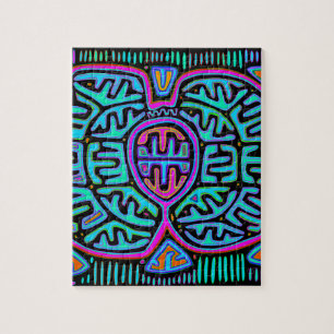 Quebra-cabeça Kuna Indian Mariposa