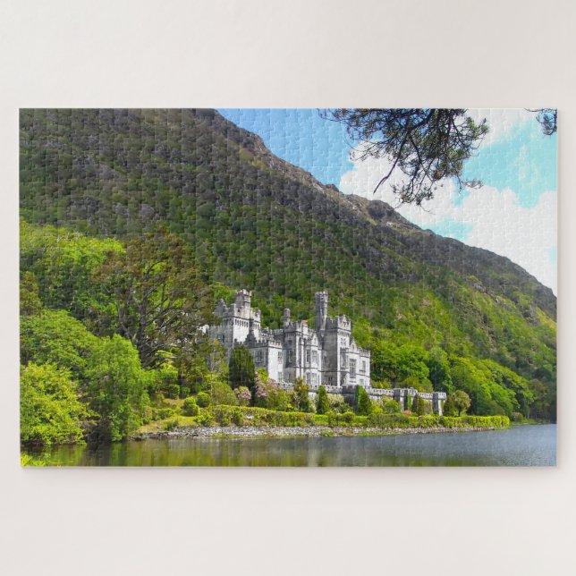 Quebra-cabeça Kylemore Abbey Connemara Galway Irlanda. (Horizontal)