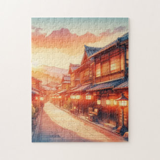 Quebra-cabeça Kyoto Evening Street – Scenic Puzzle