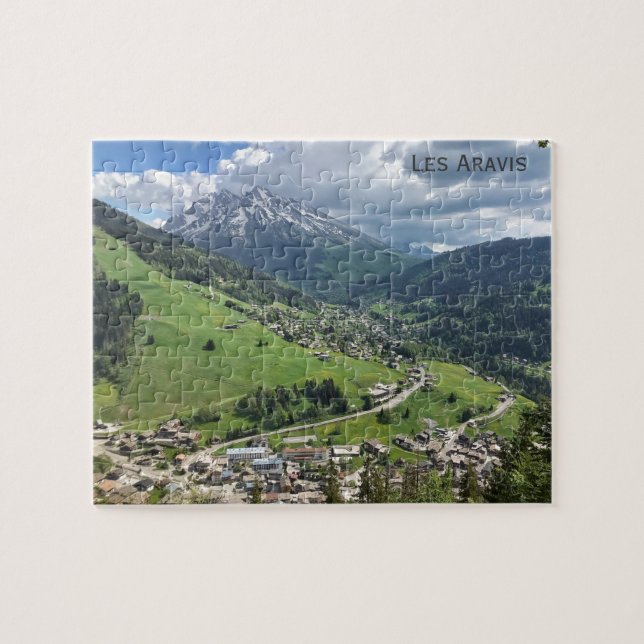 Quebra-cabeça La Clusaz/Les Aravis, Alpes Franceses (Horizontal)