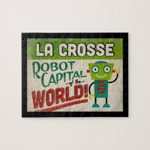 Quebra-cabeça La Crosse Wisconsin Robot - Funny Vintage