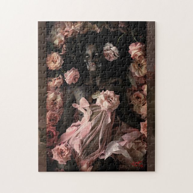 Quebra-cabeça La Dormeuse aux Roses – Puzzle gothique (Vertical)