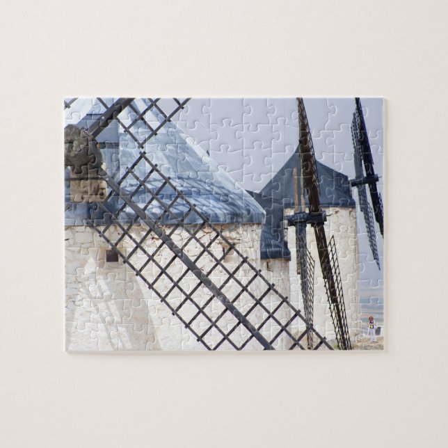 Quebra-cabeça La Mancha, Espanha. Don Quixote, famosamente incli (Horizontal)