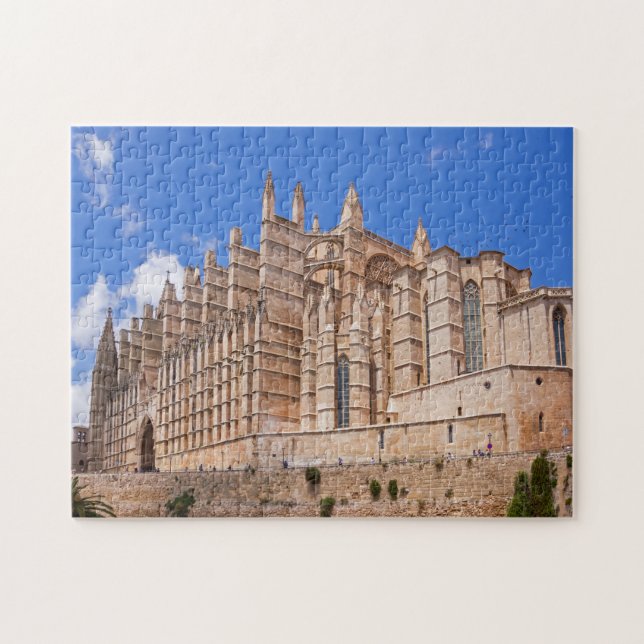 Quebra-cabeça La Seu, Catedral de Palma de Maiorca - Espanha (Horizontal)