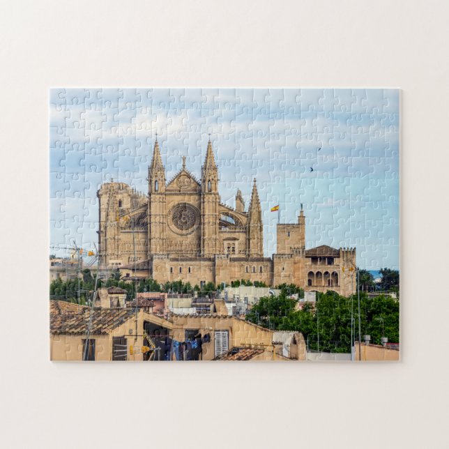 Quebra-cabeça La Seu, Catedral de Palma de Maiorca - Espanha (Horizontal)