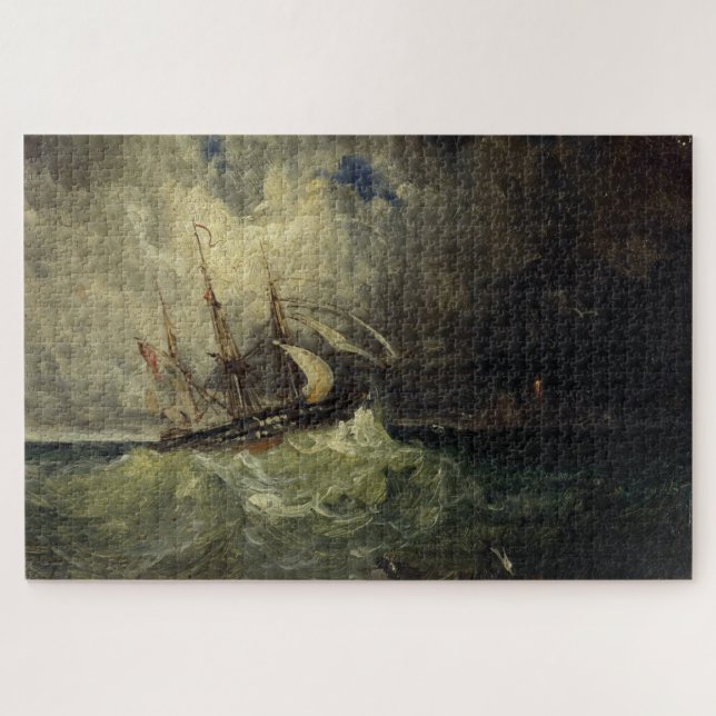 Quebra-cabeça La Tempête - Félix Ziem (Horizontal)