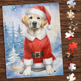 Quebra-cabeça Labrador Amarelo - Cão-Neve - Laboratório Amarelo