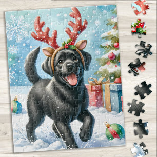 Quebra-cabeça Labrador Love - Black Labradores - Black Lab