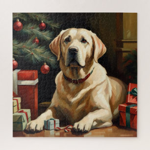Quebra-cabeça Labrador Retriever Christmas