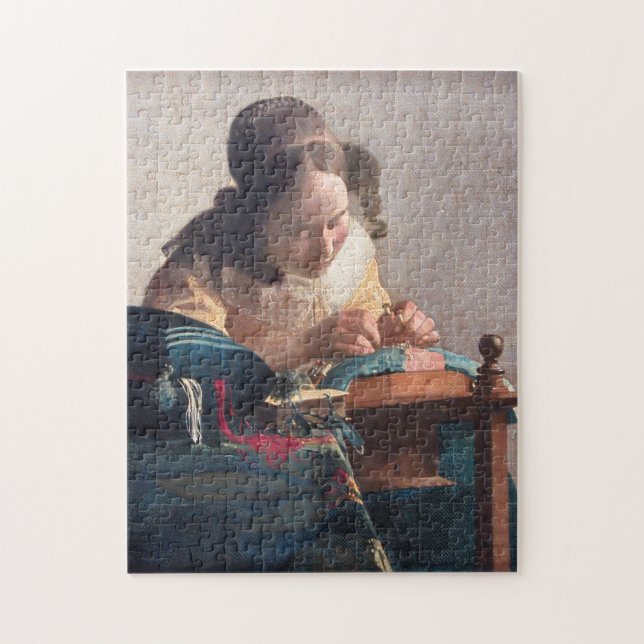 Quebra-cabeça Lacemaker, Johannes Vermeer, 1669-1670 (Vertical)