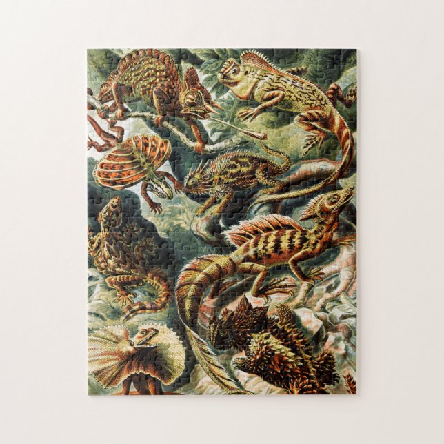 Quebra-cabeça Lacertilia Lizards por Ernst Haeckel (Vertical)