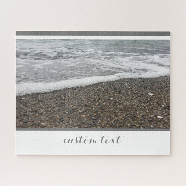 QUEBRA-CABEÇA LACUNA DE ÁGUA BRANCA DE PRAIA DE OCEANO ROCKY OND (Horizontal)