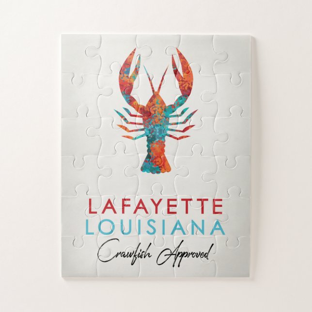 Quebra-cabeça Lafayette Louisiana Crawfish Bright (Vertical)