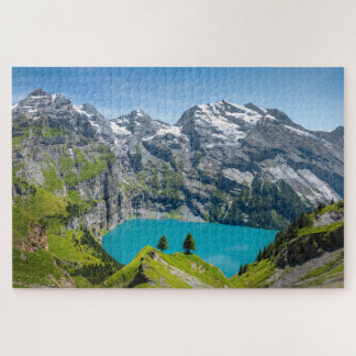 Quebra-cabeça Lago alpino Oeschinensee na Suíça