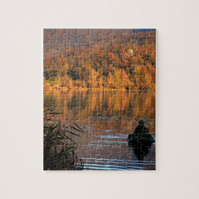 Quebra-cabeça Lago Autumn (Vertical)