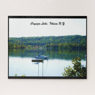 QUEBRA-CABEÇA LAGO CAYUGA NO OUTONO