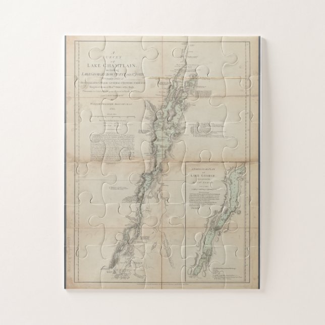 Quebra-cabeça Lago Champlain (Vertical)