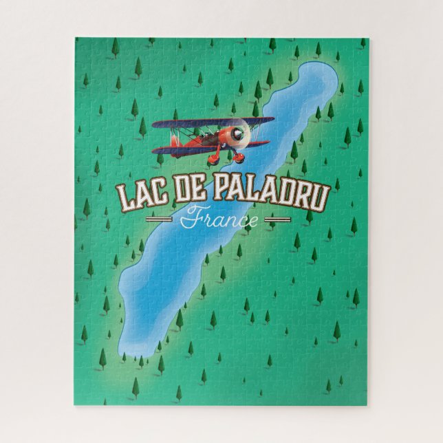 Quebra-cabeça Lago de Paladru França (Vertical)