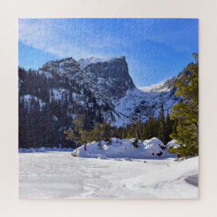 Quebra-cabeça Lago Dream congelado - RMNP - 20x20 - 676 pcs