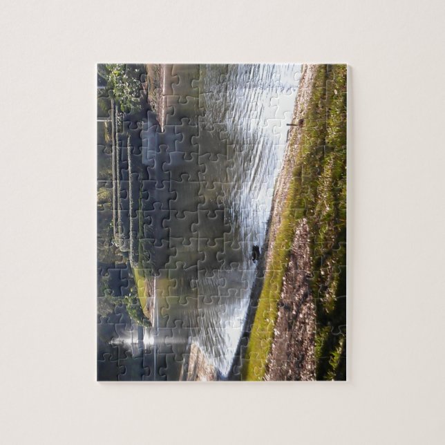 Quebra-cabeça Lago e Pedra (Vertical)