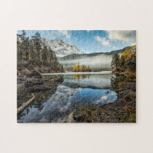 Quebra-cabeça Lago Eibsee mood da manhã