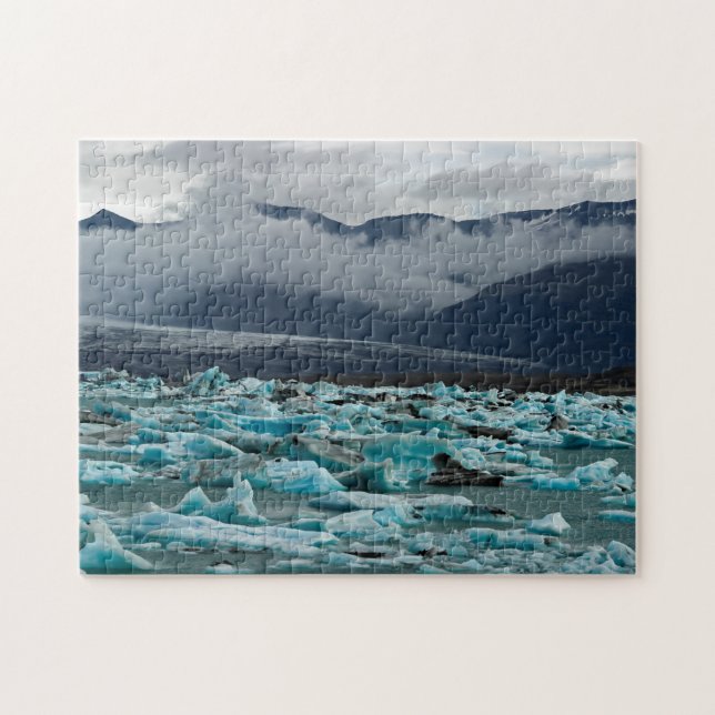 Quebra-cabeça Lago glacial Jokulsarlon - Islândia (Horizontal)
