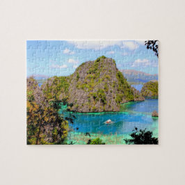 Quebra-cabeça Lago Kayangan em Palawan, Filipinas