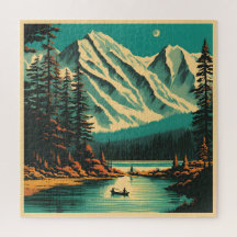 Lago Louise Banff Parque Nacional Viagem Retro