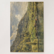 Lago Lucerna Chalé Alpino Suíço Art Puzzle
