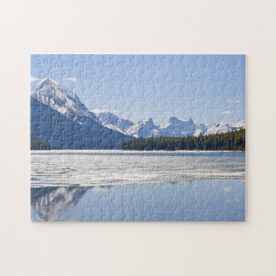 Quebra-cabeça Lago Maligne - Parque Nacional de Jasper, Canadá