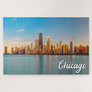 Quebra-cabeça Lago Michigan, Chicago, Illinois, EUA